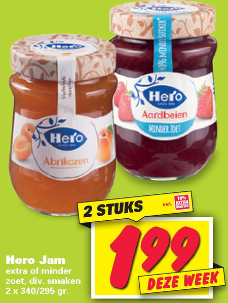 Hero   jam folder aanbieding bij  Nettorama - details