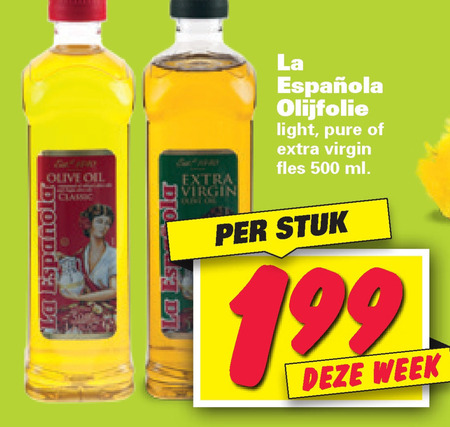 Espagnola   olijfolie folder aanbieding bij  Nettorama - details