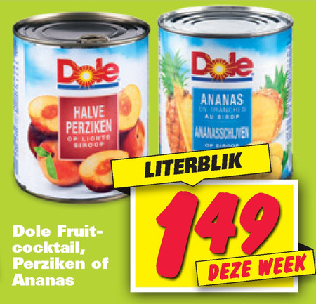 Dole   perziken, ananasschijven folder aanbieding bij  Nettorama - details