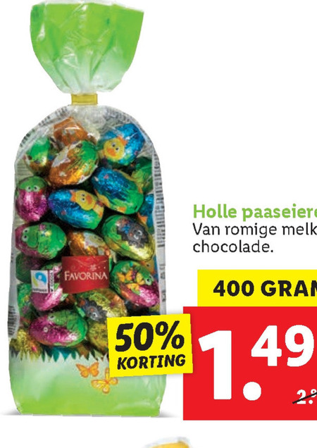 Favorina   paaseitjes folder aanbieding bij  Lidl - details