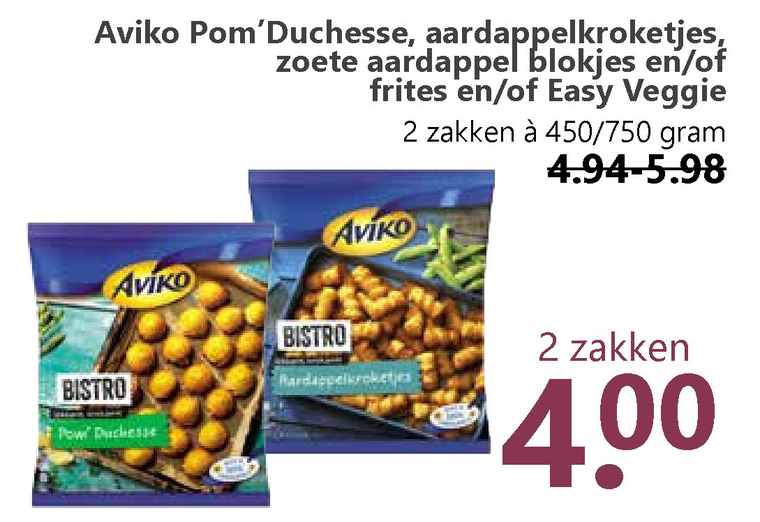 Aviko   aardappelproduct, aardappelkroketjes folder aanbieding bij  MCD Supermarkt Basis - details