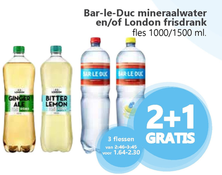 Bar le Duc   mineraalwater, frisdrank folder aanbieding bij  MCD Supermarkt Basis - details