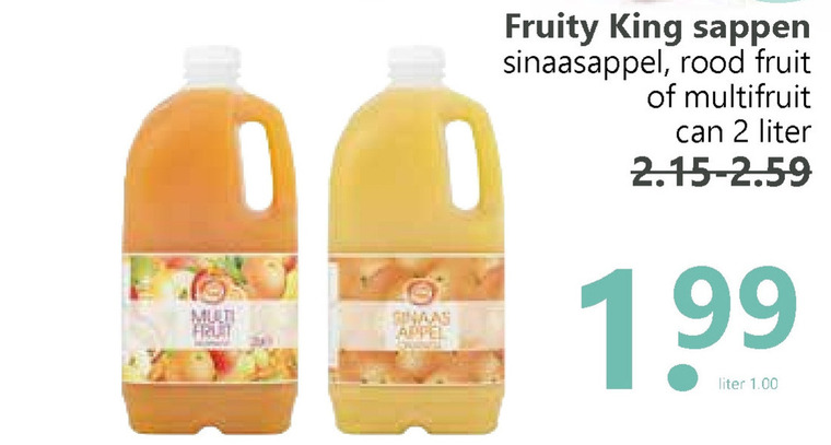 Fruity King   fruitdrank folder aanbieding bij  Boons Markt - details