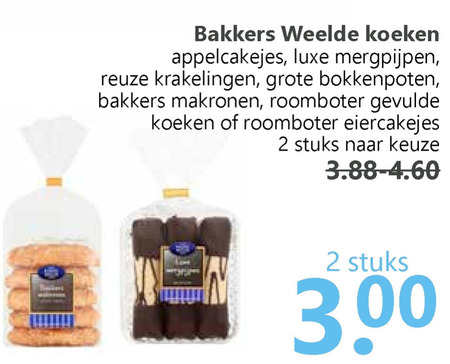 Bakkers Weelde   krakeling, kokosmakronen folder aanbieding bij  Boons Markt - details