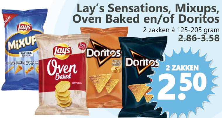 Doritos   zoutje, chips folder aanbieding bij  Boons Markt - details