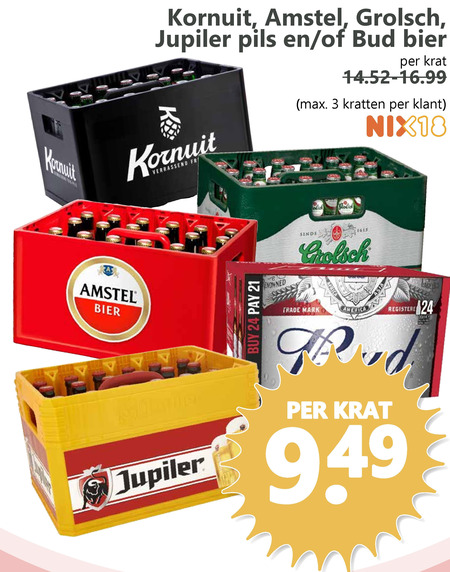 Amstel   krat bier folder aanbieding bij  Boons Markt - details