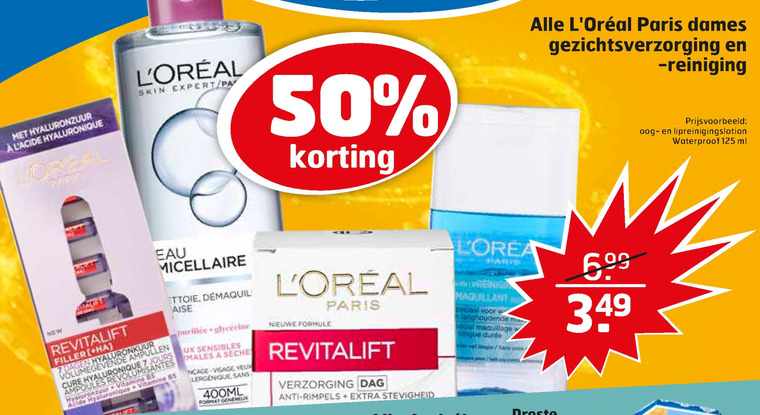 L Oreal   gezichtsverzorging, nachtcreme folder aanbieding bij  Trekpleister - details