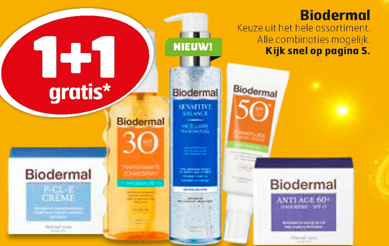 Biodermal   gezichtsverzorging, gezichtsreiniging folder aanbieding bij  Trekpleister - details