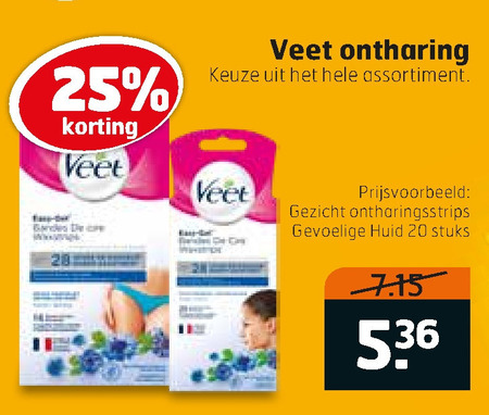 Veet   ontharingscreme, ontharing folder aanbieding bij  Trekpleister - details