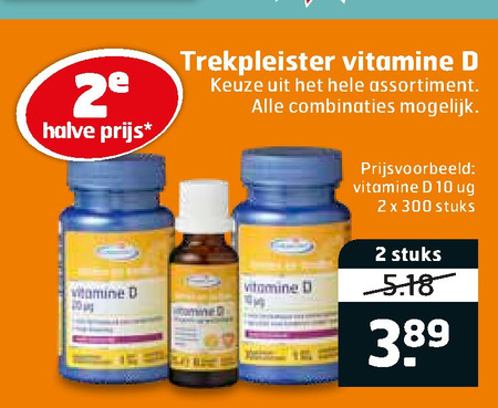 Trekpleister Huismerk   vitamine folder aanbieding bij  Trekpleister - details