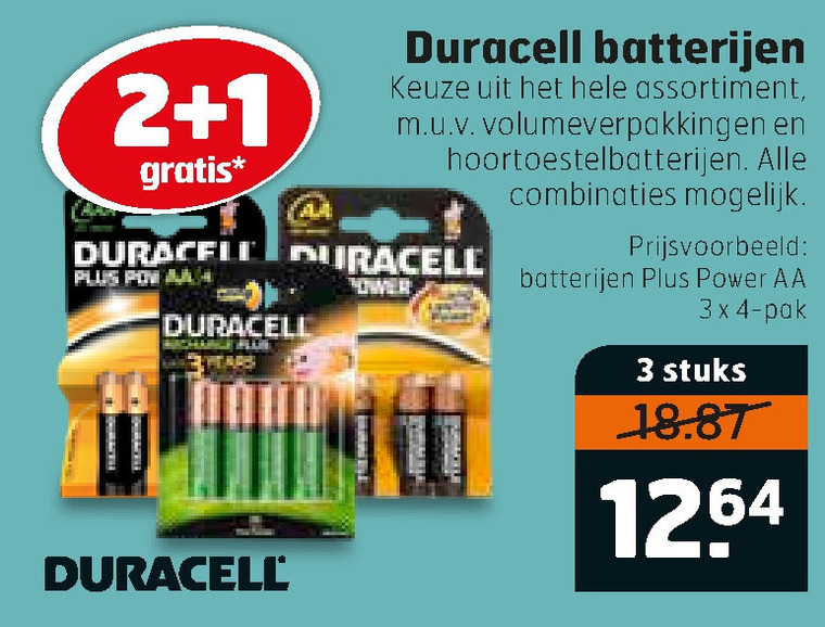 Duracell   batterij folder aanbieding bij  Trekpleister - details