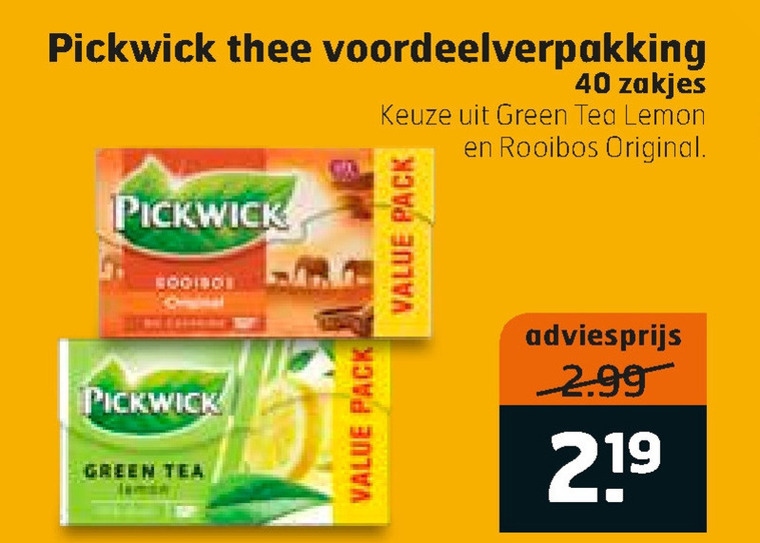 Pickwick   thee folder aanbieding bij  Trekpleister - details