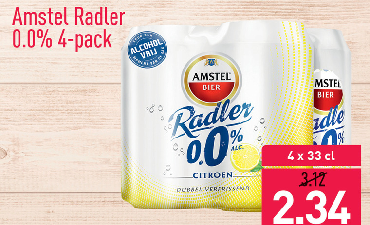 Amstel   radler bier folder aanbieding bij  Aldi - details