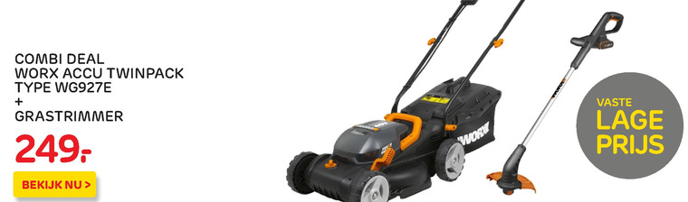 Worx   strimmer, accugrasmaaier folder aanbieding bij  Praxis - details