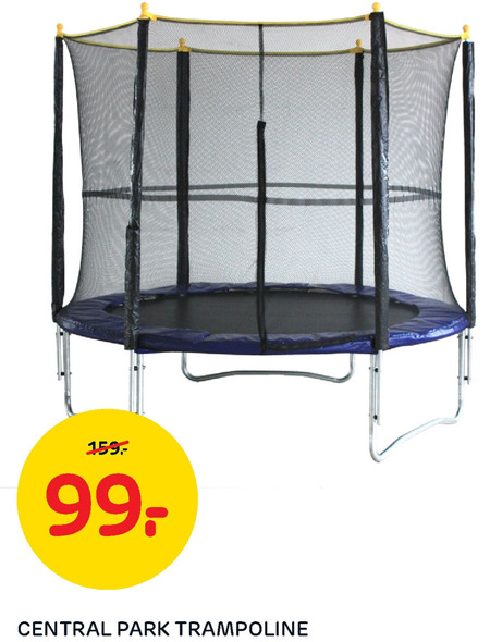 Echt Bourgondië Tegen de wil Central Park trampoline folder aanbieding bij Praxis - details