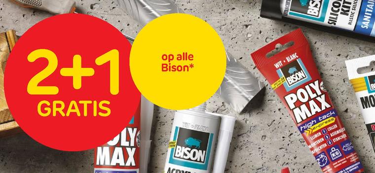 Bison   montagekit, secondelijm folder aanbieding bij  Praxis - details