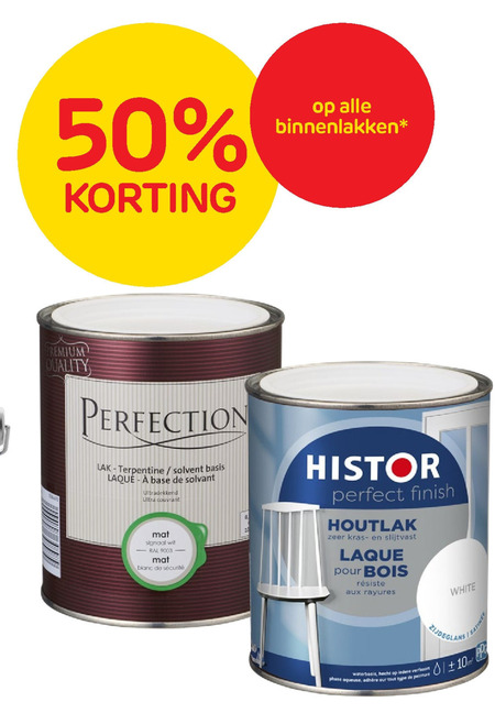 Histor   lak folder aanbieding bij  Praxis - details