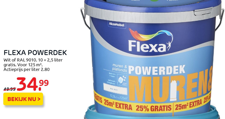 Flexa   muurverf folder aanbieding bij  Praxis - details