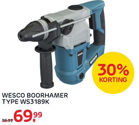 Wesco   boorhamer folder aanbieding bij  Praxis - details