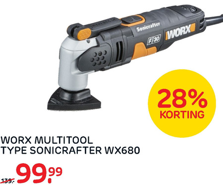 Worx   multitool folder aanbieding bij  Praxis - details