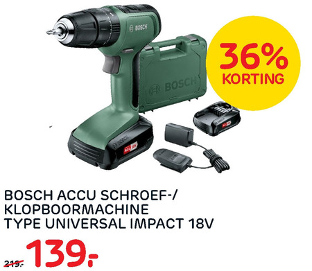 Bosch   accuboormachineset folder aanbieding bij  Praxis - details