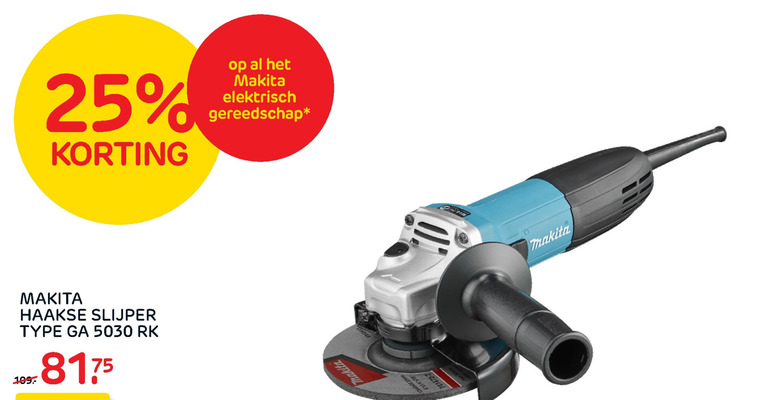 Makita haakse folder aanbieding bij Praxis - details