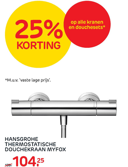 hansgrohe   keukenkraan, thermostaatkraan folder aanbieding bij  Praxis - details