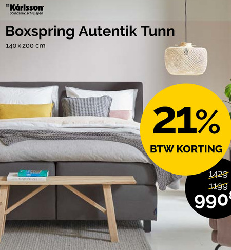 Karlsson   boxspring folder aanbieding bij  Beter Bed - details