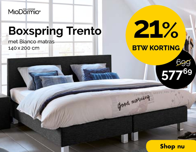 MioDormio   boxspring folder aanbieding bij  Beter Bed - details