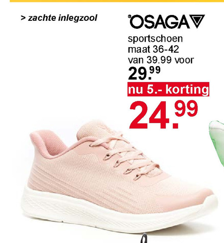 Osaga   hardloopschoenen folder aanbieding bij  Scapino - details