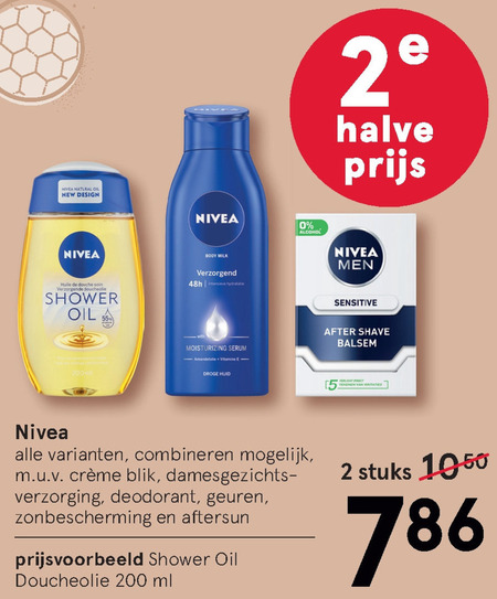 Nivea   heren gezichtsverzorging, douchegel folder aanbieding bij  Etos - details