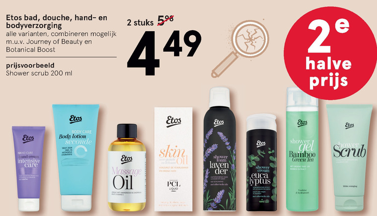 Etos Huismerk   handcreme, douchegel folder aanbieding bij  Etos - details