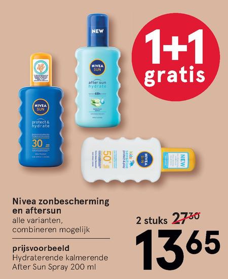 Nivea   zonnebrandolie, aftersun folder aanbieding bij  Etos - details