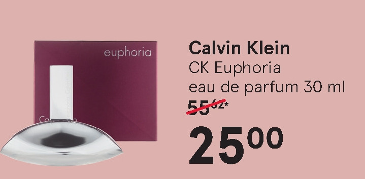 Calvin Klein   eau de parfum folder aanbieding bij  Etos - details