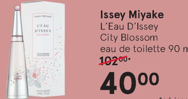 Issey Miyake   eau de toilette folder aanbieding bij  Etos - details