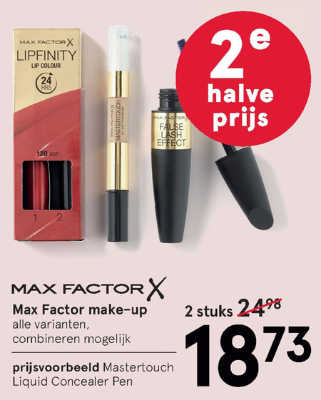 Max Factor   nagellak, blusher folder aanbieding bij  Etos - details