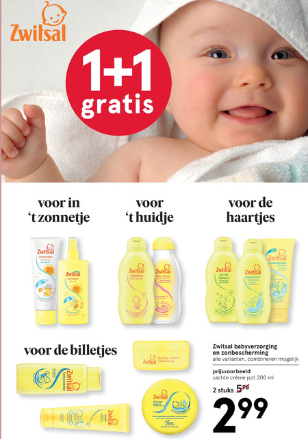 Zwitsal   babyshampoo, babyverzorging folder aanbieding bij  Etos - details