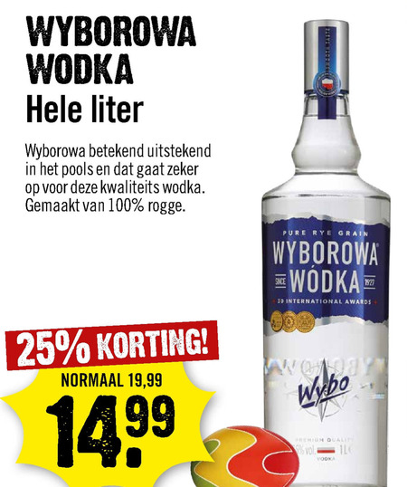 Wyberowa   wodka folder aanbieding bij  Dirck III - details