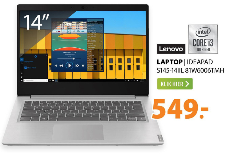 Lenovo   notebook folder aanbieding bij  Expert - details