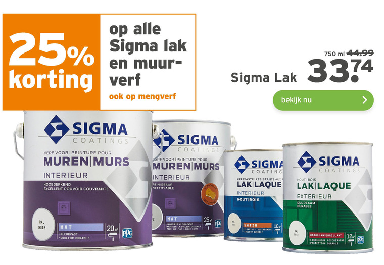 Sigma   lak, mengverf folder aanbieding bij  Gamma - details