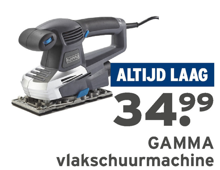 Gamma Huismerk   schuurmachine folder aanbieding bij  Gamma - details