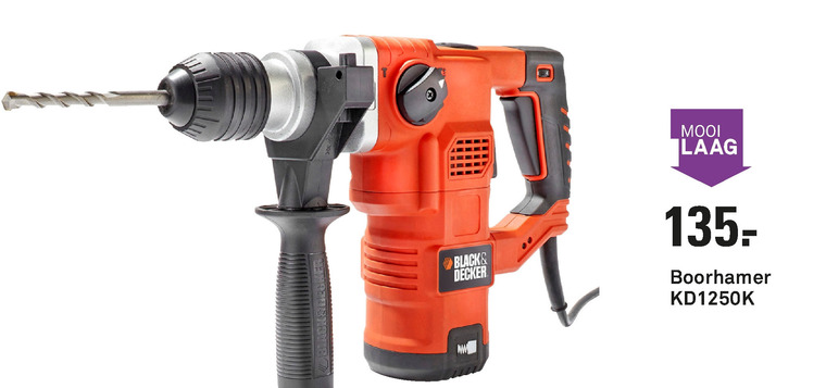 Black and Decker   boorhamer folder aanbieding bij  Karwei - details