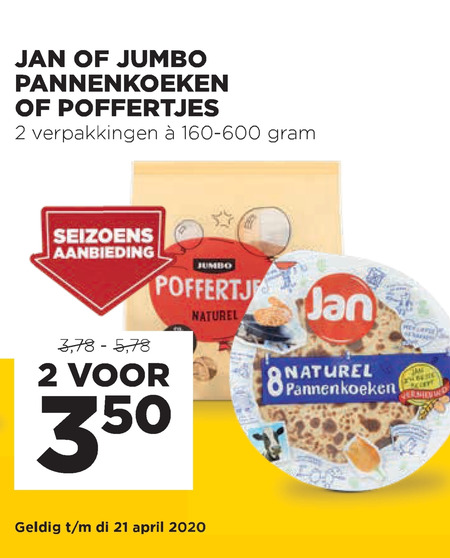 Jumbo Huismerk   pannenkoek, poffertjes folder aanbieding bij  Jumbo - details