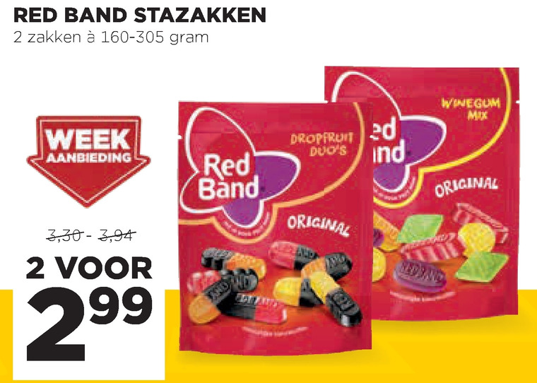 Red Band   snoep, drop folder aanbieding bij  Jumbo - details