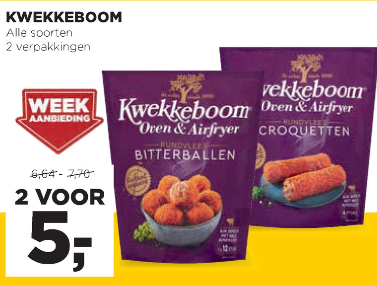 Kwekkeboom   kroket, bitterballen folder aanbieding bij  Jumbo - details