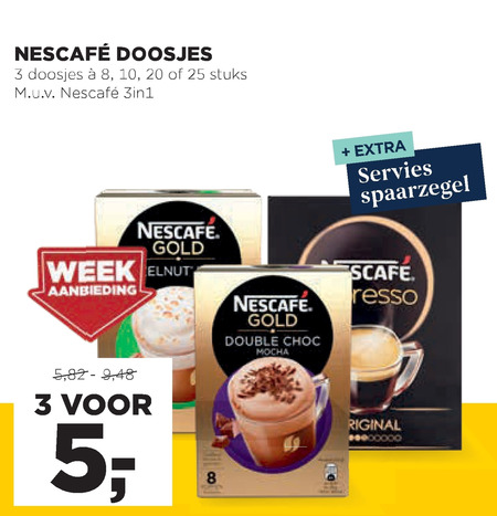 Nescafe   oploskoffie folder aanbieding bij  Jumbo - details