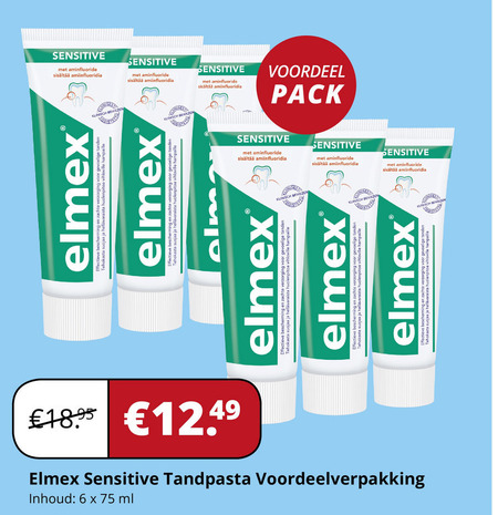 Elmex   tandpasta folder aanbieding bij  Voordeeldrogisterij.nl - details