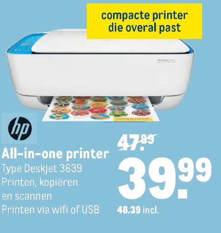 HP   all-in-one printer folder aanbieding bij  Makro - details