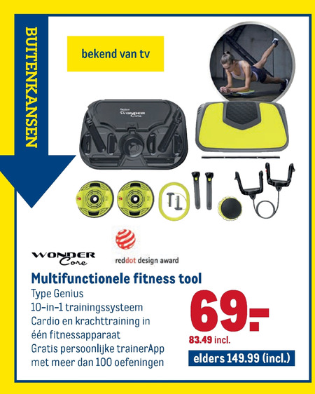 Wondercore   fitness set folder aanbieding bij  Makro - details