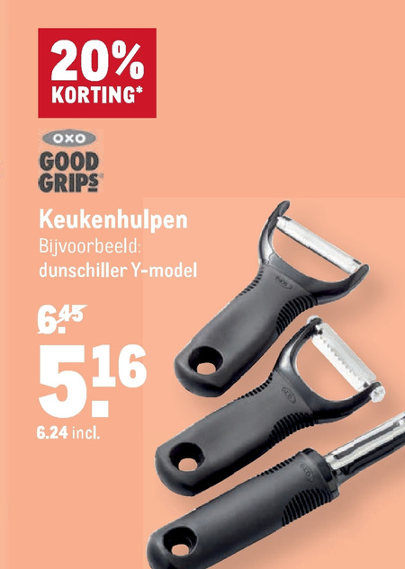 Oxo   dunschiller, kookgerei folder aanbieding bij  Makro - details